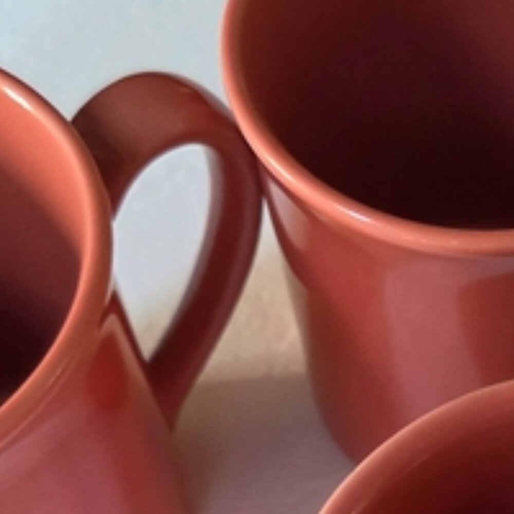 Corningware Vintage Coral Mugs x5 - Picture 2 of 16